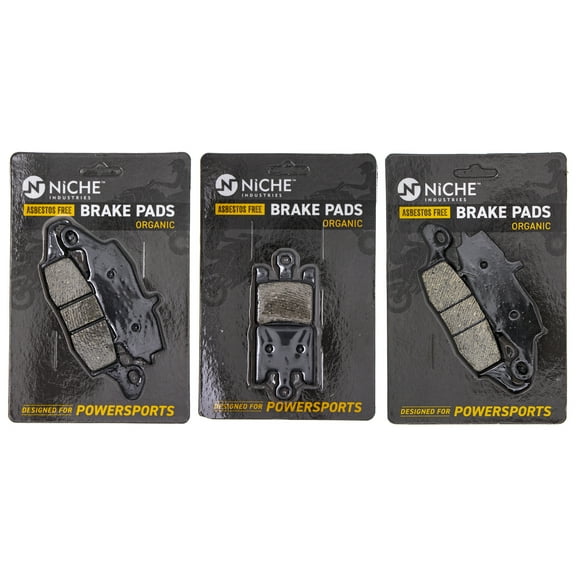 Niche Organic Brake Pad Set for 2005-08 Kawasaki Vulcan 1600 Motorcycle MK1002532
