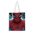 thumbnail image 1 of Spider-Man / Spiderman Bolso de tela con estampado de lienzo para mujer, bolsa de compras reutilizable y estética, con cremallera interior, regalo para mujer, 35 × 40 cm., 1 of 6