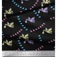 thumbnail image 2 of Soimoi Silk Fabric Small Bird,Fish & Heron Bird Fabric Prints by Yard 42 Inch Wide, 2 of 3