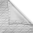 thumbnail image 3 of Ambesonne Lattice Kitchen Curtains, Vertical Curvy Lines Modern, 55"x39", Pale Grey White, 3 of 3
