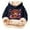 Blue, variant on Kids Highland Cow Sweatshirt- Soft Lined Christmas Sweatshirts with Highland Cow Print, Cozy Warm Kids Jacket Top for Winter Outdoor Play and Holiday Activities