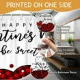 thumbnail image 4 of MIZHONA Valentine's Day Shower Curtains Soft Touch Heart Polyester,47"W x 64"L Washable, 4 of 6