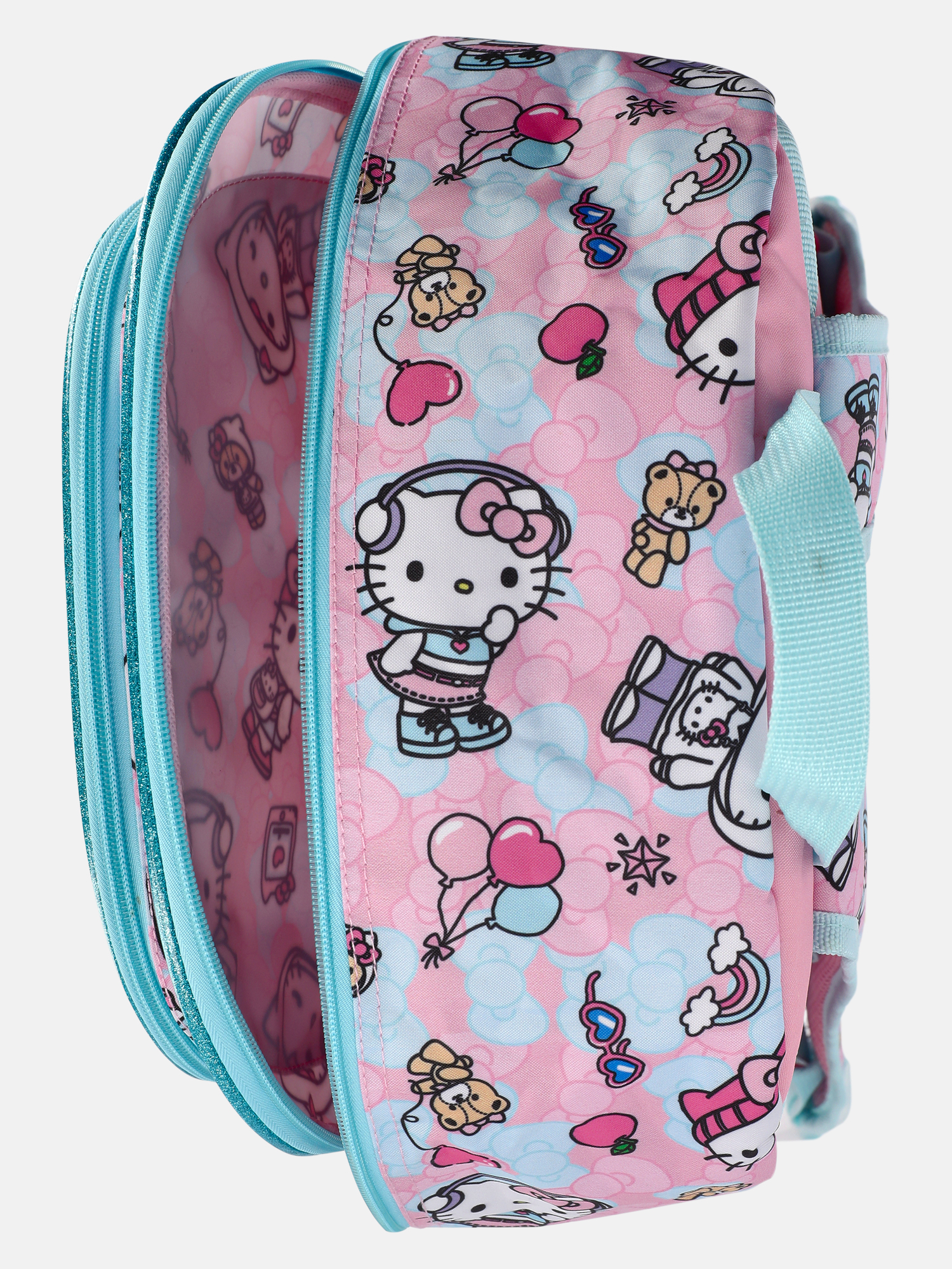 Set de Mochila Hello Kitty Niñas 17" You Glow Girl con Audífonos y Lonchera, Set de 3 Piezas, Rosa 3