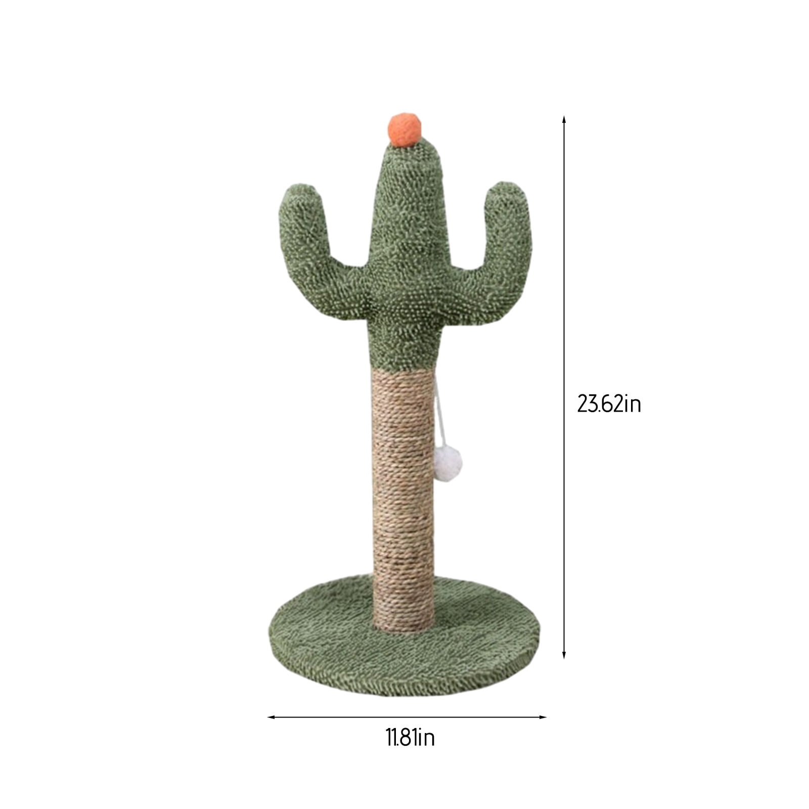 YATLTE Cat Scratching Post, Cactus Cat Scratching Post Cat Scratcher, with Natural Sisal Rope for Indoor Cats Claw Scratcher, Cat Tree for Small Kittens