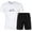 White, variant on Fashion 2 Piece Outfits for Women Sleeveless Tops Drawstring Wide Leg Pants Matching Leisure Set With Pockets