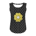 thumbnail image 6 of BRGZLK Girls Tank Top Summer Cute Polka Dots Printed Sleeveless T Shirt For Teen Loose Casual Round Neck Camisole Black 7-8 Years, 6 of 6