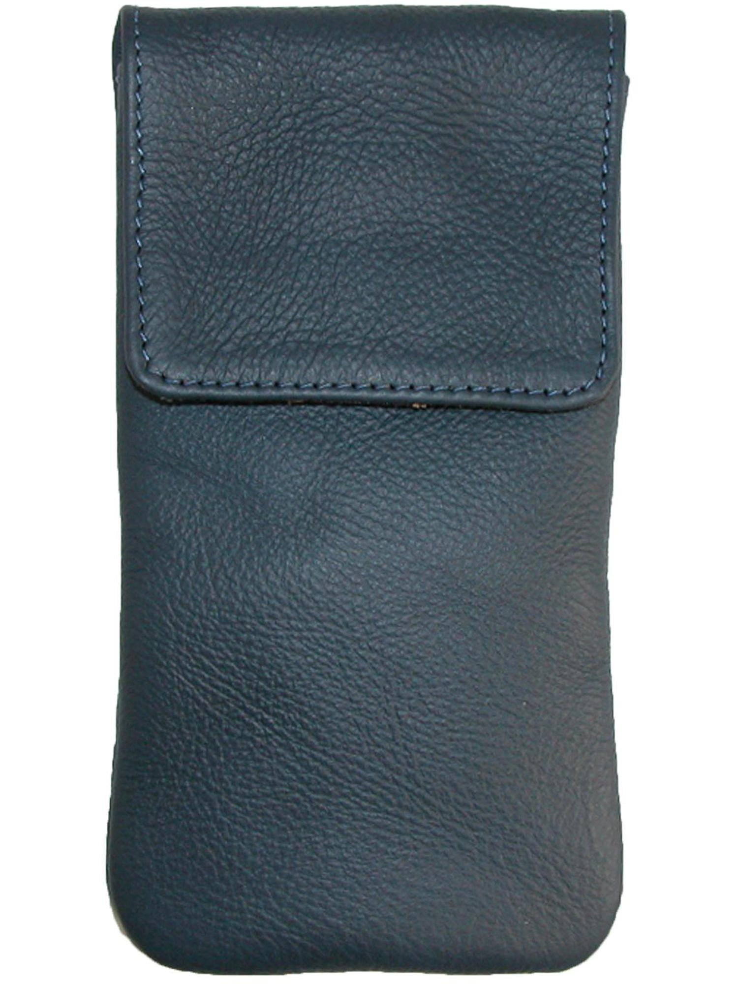 CTM Leather Soft Eyeglass Case with Holster Clip Eyeglass Cases