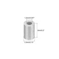 thumbnail image 3 of Unique Bargains 1.2mm Cable Wire Rope Aluminum Sleeves Clip Crimping Loop 100pcs, 3 of 4