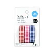 Plaids Crafting Washi Tape Set by Recollections - Decorative Craft Tape for Scrapbooking - Journaling - DIY Projects & Gift Wrapping - 3 Rolls