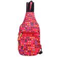 thumbnail image 2 of Sywqhk Casual Bandolera Bandolera Nylon Tela Unisex Estudiante (Point Red)-131995.06 Sywqhk Para estrenar, 2 of 5