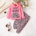 thumbnail image 5 of Girls Fall Winter Hooded Sweatshirt + Print Pants 2PCs Fashion Set, 5 of 5