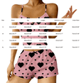 thumbnail image 3 of Women's Sleepwear Underwear Love Print Design Shorts Underwear Set, 3 of 3