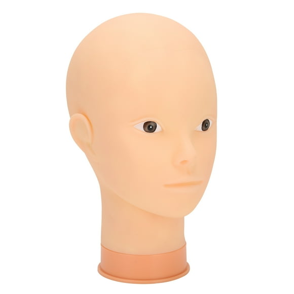 Cabeza de maniquí, peluca de sombrero, maniquí de exhibición, práctica de maquillaje, cabeza de maniquí calva, muy versátil