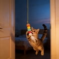thumbnail image 3 of Cat Door Toy with Feathers - Hanging Swing Teaser with Bell & Mouse, Self-Entertaining Interactive Cat Toy for Door-Mounted Play, Elastic Spring Kittens Exercise Toy for Indoor Cats F, 3 of 4