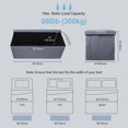 thumbnail image 5 of Soft Padded Storage Bench, Multifunctional Storage Box for Living Room, Bedroom, and Entrance - Spacious Storage Space and Seats, 5 of 6