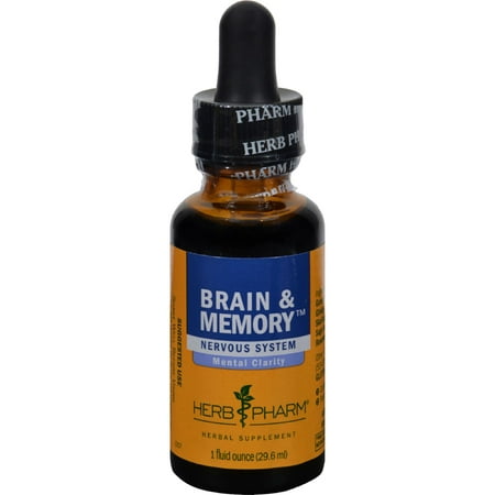 Herb Pharm Brain and Memory Tonic Compound - 1 oz (Best Herbs For Brain Function)