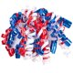 thumbnail image 1 of Paquete de 12 lazos autoadhesivos decorativos con ribete de cinta WRAPAHOLIC, 1 of 7
