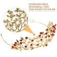 thumbnail image 2 of AURARMLET Red Rhinestone Bridal Headband Wedding Hair Accessory for Brides, Weddings, and Special Events, 2 of 4