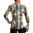 thumbnail image 2 of Forest Camo Quarter Zip Pullover for Men, Long Sleeve Hunting Fishing Jersey with Moisture Wicking Quick Dry Fabric - Lightweight Outdoor Athletic Performance Tops Bronze L, 2 of 6