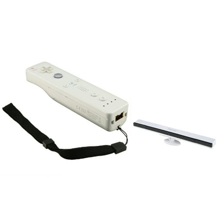 Insten Wireless Remote Sensor Bar+Black Hand Wrist Strap For Nintendo Wii Controller