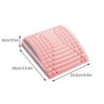 thumbnail image 6 of PRINxy Lumbar Relaxer Lumbar Stretch Massage Relaxation Spine Correction Extension Assisted Lumbar Backrest-Lumbar Support Pillow for Bed Relief Lower Back Pain Blue, 6 of 6