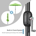 thumbnail image 5 of Kool 10FT Outdoor Patio Umbrella with Push Button Tilt and Crank Handle, Market Umbrella with 8 Sturdy Umbrella Ribs, Lime Green, 5 of 9