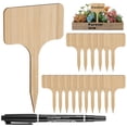 thumbnail image 1 of SHISUYAN Wooden Plant Labels with Marker Pen for Gardening T-shaped Assorted Color 25 Pcs, 1 of 8