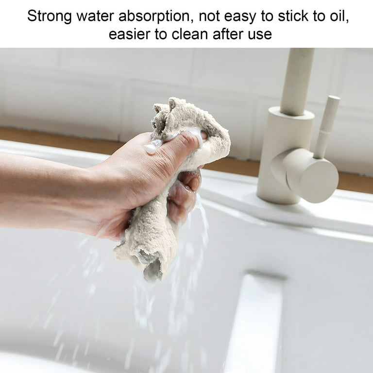 5PCS Thick Kitchen Towel Dishcloth Household Kitchen Rags Gadget