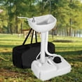 thumbnail image 6 of Dextrus 17L Portable Camping Sink, with Towel Holder & Soap Dispenser, Rolling Wheeled Hand Wash Basin Stand and Carry Bag for Outdoor Events Toilet, Gatherings, Worksite, 6 of 6
