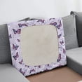 thumbnail image 3 of ZUXONGSY Butterfly Couch Cushion Covers Small Outdoor Cushion Protector Cover Spandex Couch Seat Cushion Slipcover Easy to Install and Clean Furniture Protector Gifts for Kids Girls, 3 of 5