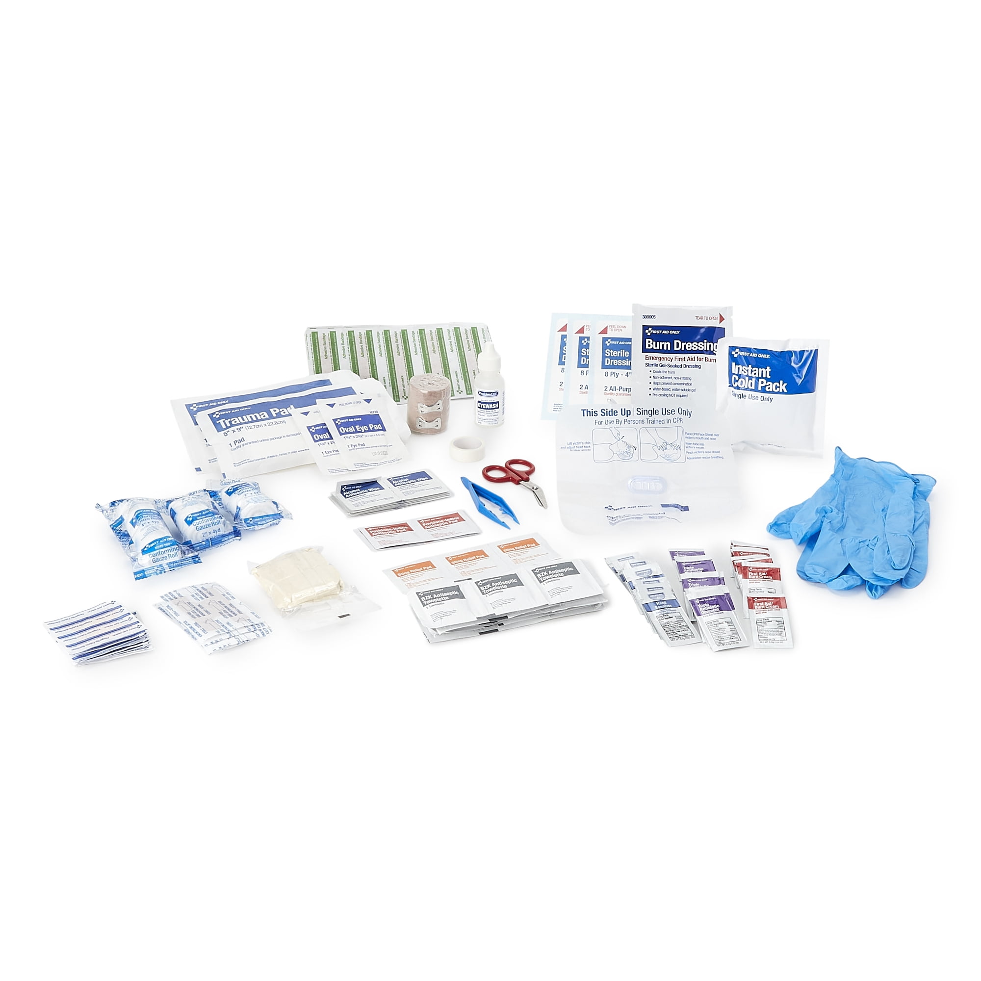 McKesson First Aid Kit for 50 People, Wall Mount, Plastic Case, 9.8 x 10 in, 1 count