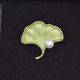 thumbnail image 1 of Broche de Ginkgo con Hoja de Metal de Moda, Alfileres , Hebilla ufanda para Cumpleaños de Mujer - B B Salvador alfiler de hebilla de bufanda, 1 of 10