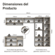 thumbnail image 3 of Cocina Integral Completa Modular Madesa Nice 300cm Crema 09, 3 of 6