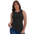 thumbnail image 4 of DARING DIVA Women's Soft Shapewear Tummy Control Tank Top Waist Control S Black, 4 of 6