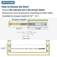 thumbnail image 2 of Heavy Duty Drawer Slides (mm Width-Without Lock, ), 2 of 6
