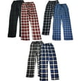 thumbnail image 2 of Hanes Men's 2-Pack Flannel Sleep Pant, 2 of 6