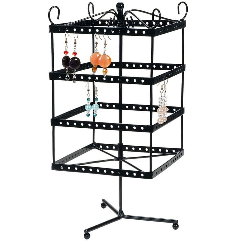6 Pack Black Metal Spinning Earring Rack by Bead Landing Walmart