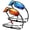 Ice Blue + Orange-Red, variant on LINVO Sports Polarized Sunglasses for Men Women, Wrap-Around for Fishing, Cycling & Running, UV400 Protection