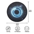 thumbnail image 7 of WOBOGO Blue Iris Pattern Round Placemats Set of 6 Heat Resistant Washable Kitchen Table Decorations 15.4in, 7 of 7