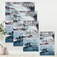 thumbnail image 4 of Boat Returning In Storm Over Venice In Italy 24 in x 32 in Painting Canvas Art Print, by Designart, 4 of 4