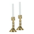 thumbnail image 3 of Miniature Candlestick, Dollhouse Golden Candlestick Portable Stable And Durable Lightweight  For Toy Room For Home, 3 of 8