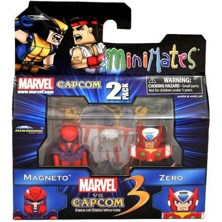 Marvel vs Capcom 3 Minimates Series 1 Magneto Vs. Zero Minifigure