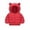 Red, variant on Fjofpr girls winter jacket Toddler Kids Boys Girls Winter Solid Color Padded Jacket Hooded Zip Jacket Coat