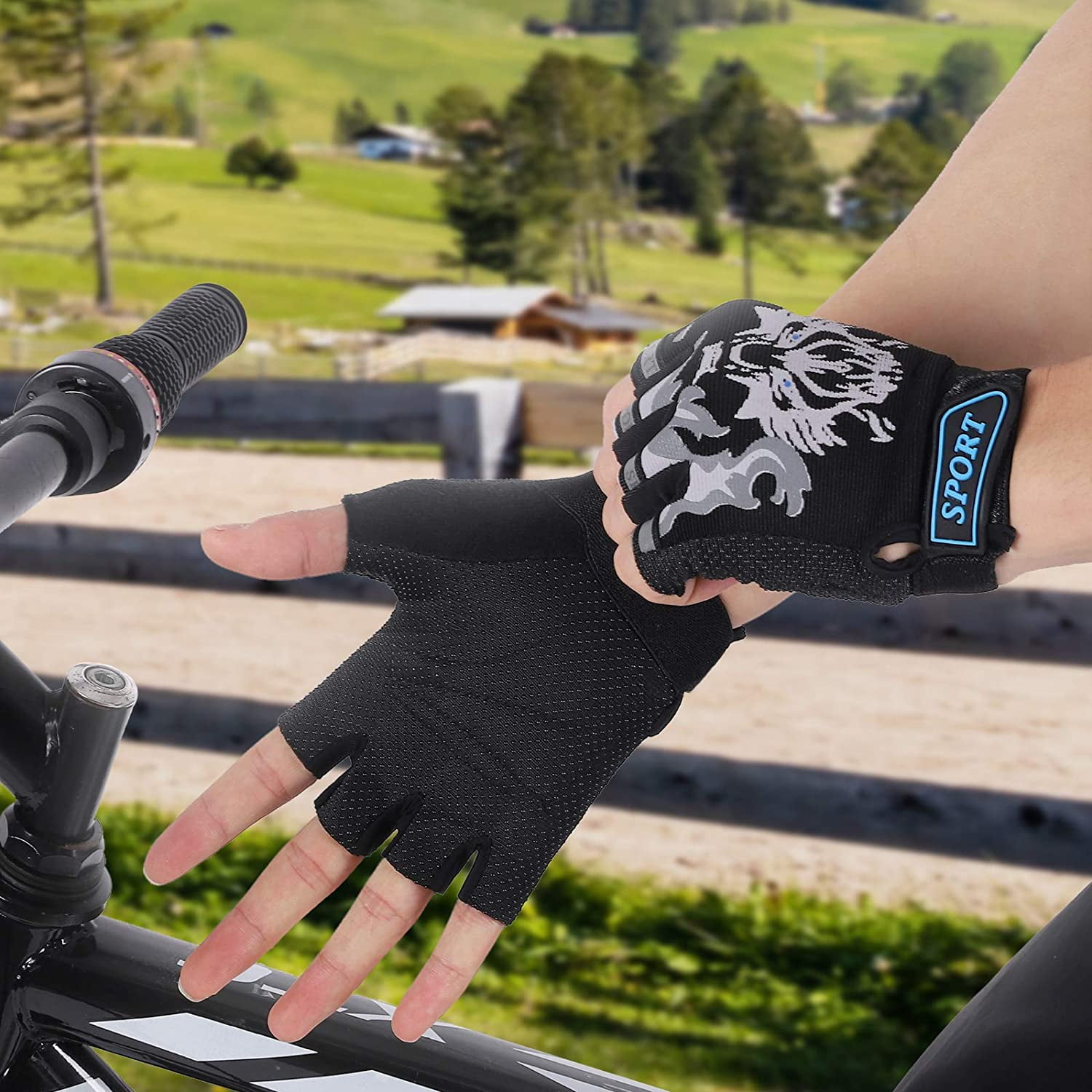 Gants D'été Sans Doigts Pour Homme - Protection UV, Léger Et Respirant - Pour Vélo, Conduite, Outdoor