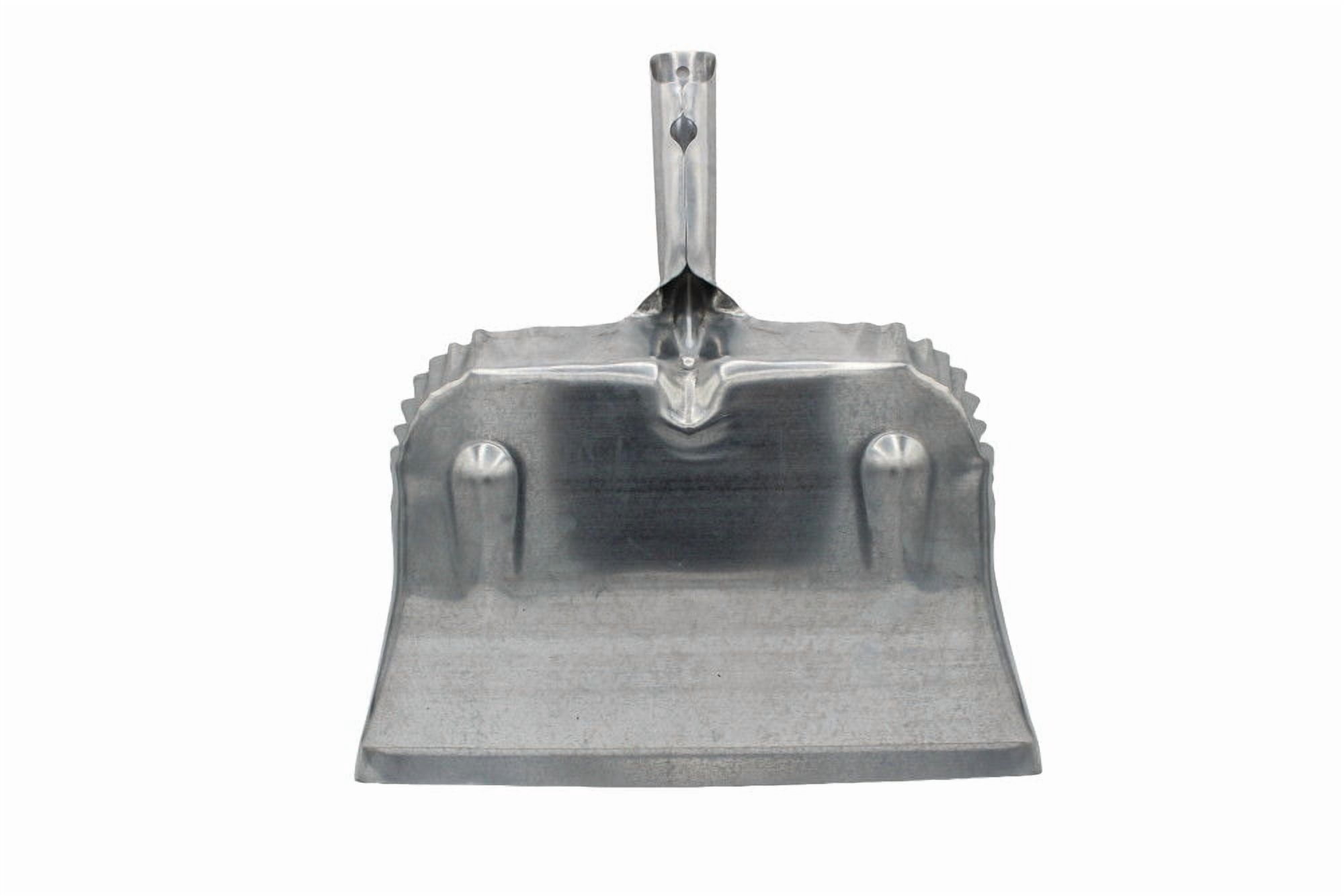 (2 pack) Fulton Heavy Duty Galvanized Steel Dustpan - Silver