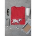 thumbnail image 3 of Punk Rebel Unicorn Tattoos Spark Men Red T-Shirt, Male XX-Large, 3 of 4