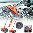ZAROYEAX Car Wash Brush with Long Handle Microfiber Car Wash Mop Long Handle Car Cleaning Kit