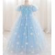 thumbnail image 4 of Vestido de princesa Elsa de Frozen para niñas, vestido largo de tul para fiesta de cumpleaños, 4 of 4