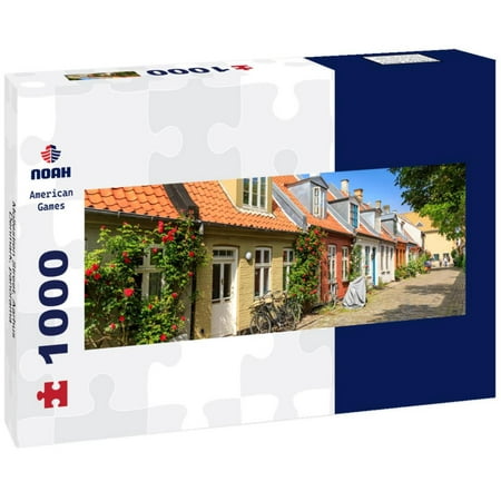 Mollestien Street, Aarhus, Denmark, 1000pc Panoramic Puzzle