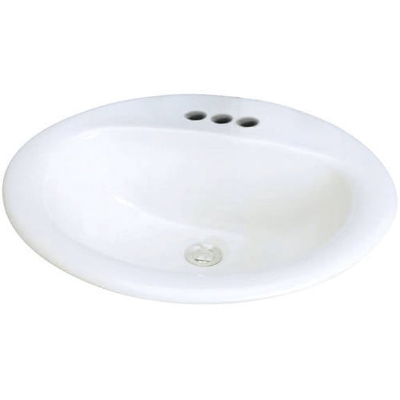 Transolid Self-Rimming Drop-In 4" Centerset Akron Lavatory, Available in Various Colors